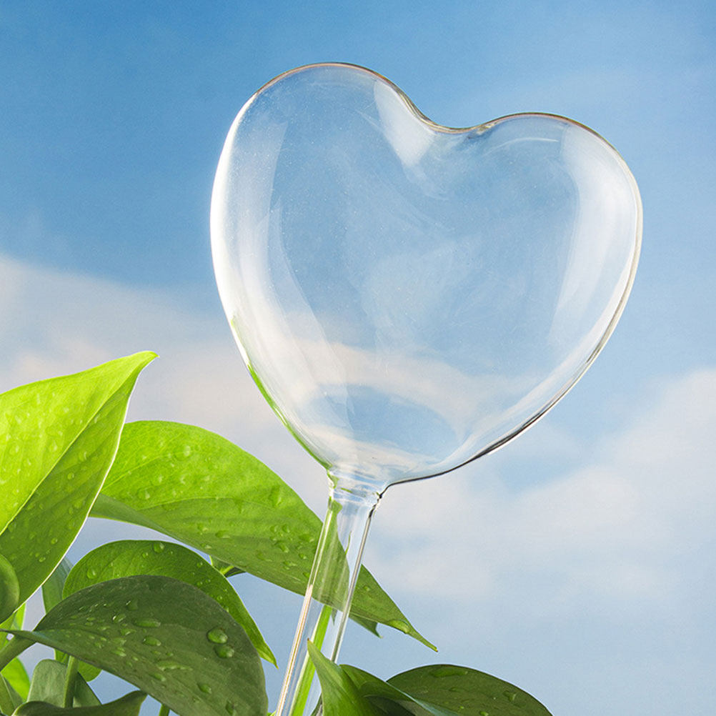 Bonsai Garden For Home - 3Pcs Heart Shaped Glass Self Watering