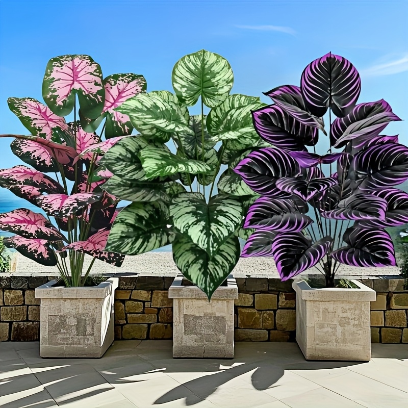 Bonsai Garden For Home - 3pcs 60cm Large Artificial Green Plant