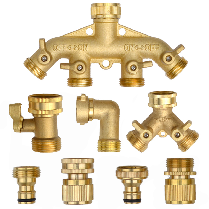 Gardena Hose Comfort - Heavy Duty Brass 1-2-4 way Splitter
