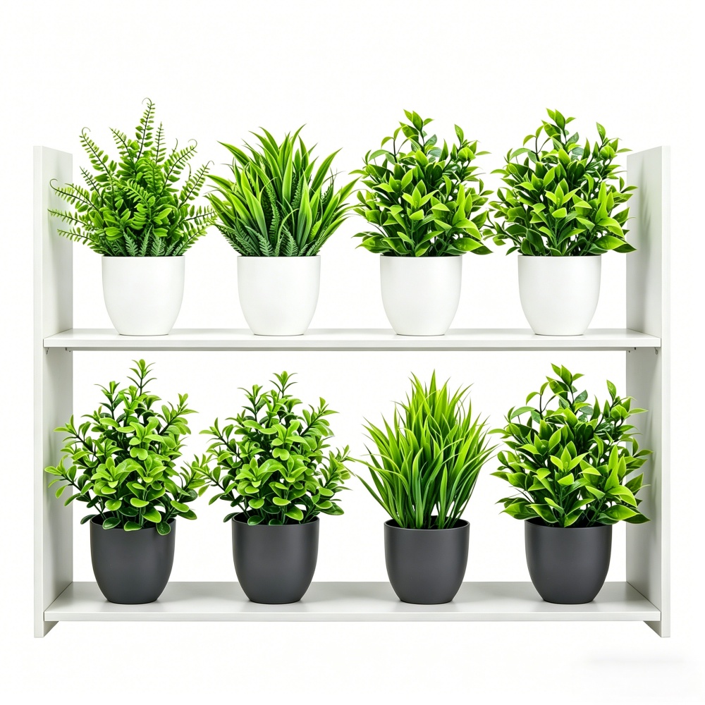 Bonsai Garden For Home - 4pcs/set Mini Artificial Plants Potted Indoor
