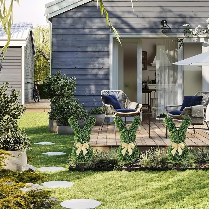 1/2PCS 19.69InEaster Rabbit Ga - Bonsai Garden For Home review and price