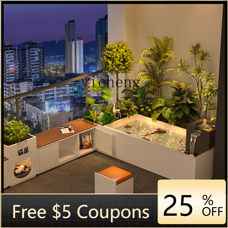 Garden Balcony Flower Box Sitt - Bonsai Garden Fountain review and price