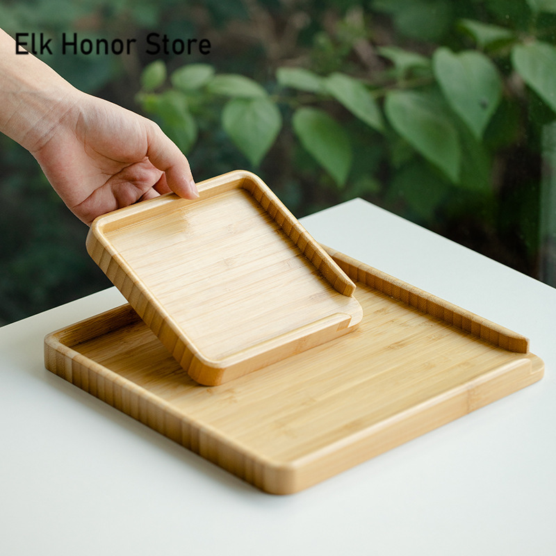 Chinese Bamboo Food Tray Puer  - Bonsai Garden For Home review and price