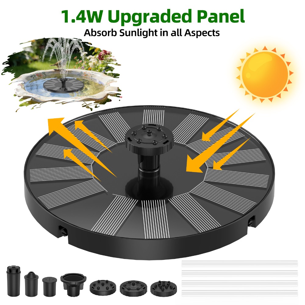 New 1.4W Solar Fountain Stable - Bonsai Garden Fountain review and price
