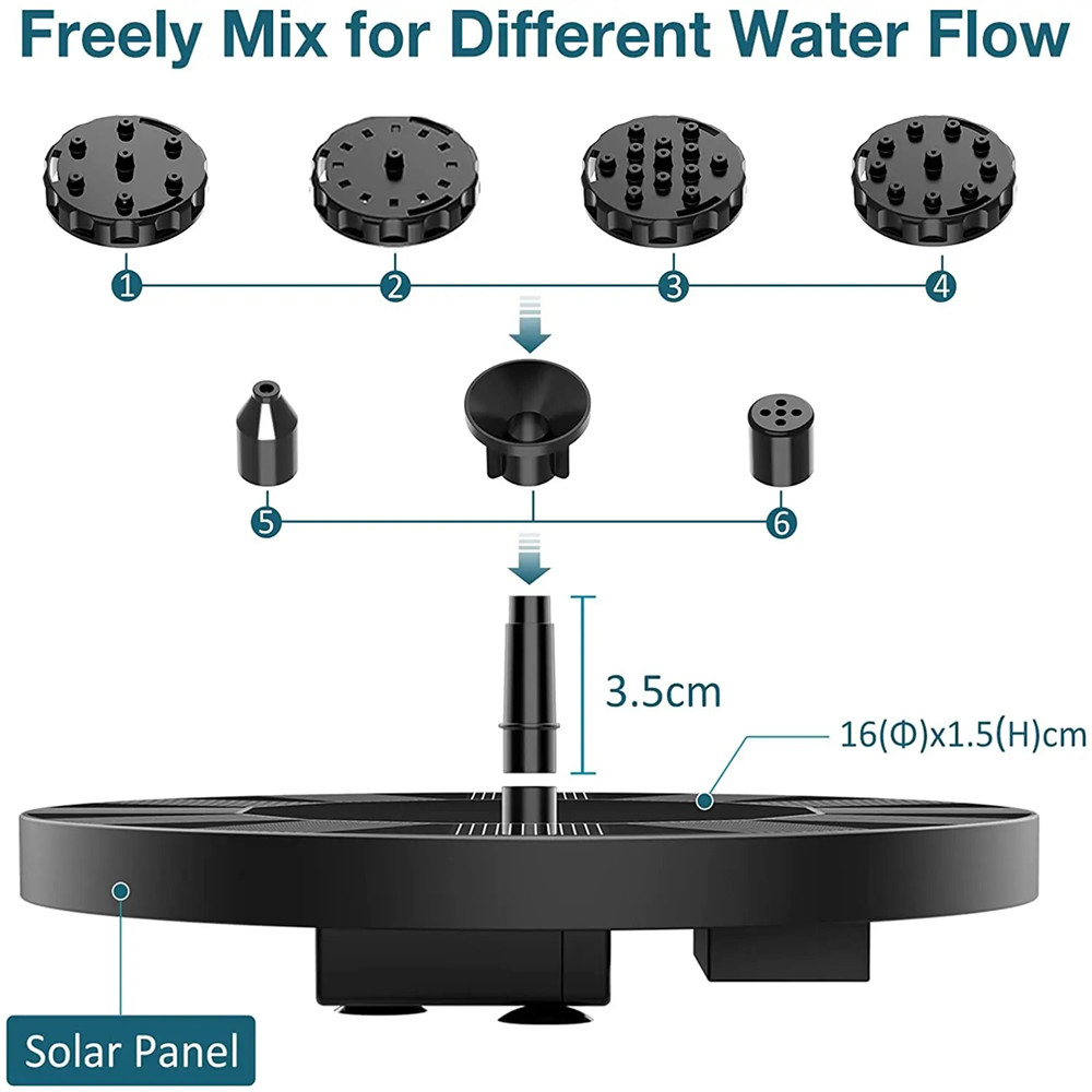 13cm Floating Solar Panel Sola - Bonsai Garden Fountain review and price