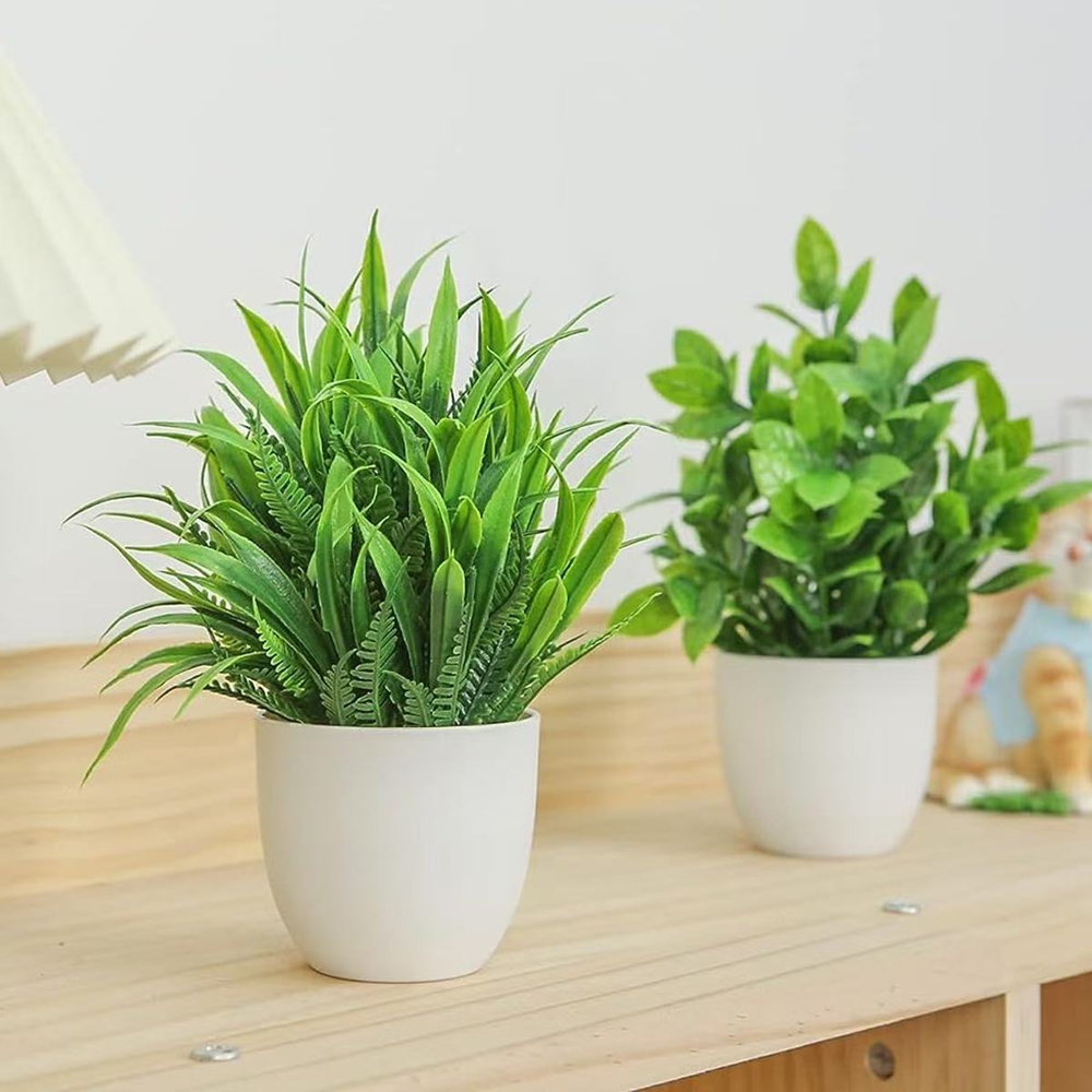 4pcs/set Mini Artificial Plant - Bonsai Garden For Home review and price
