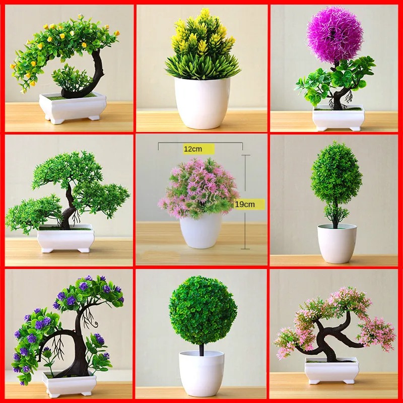 Artificial Small Tree Potted P - Bonsai Garden For Home review and price