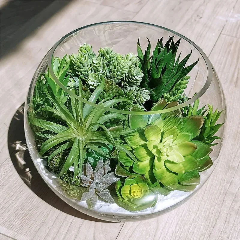 10/20Pcs PVC Succulents Plants - Bonsai Garden For Home review and price