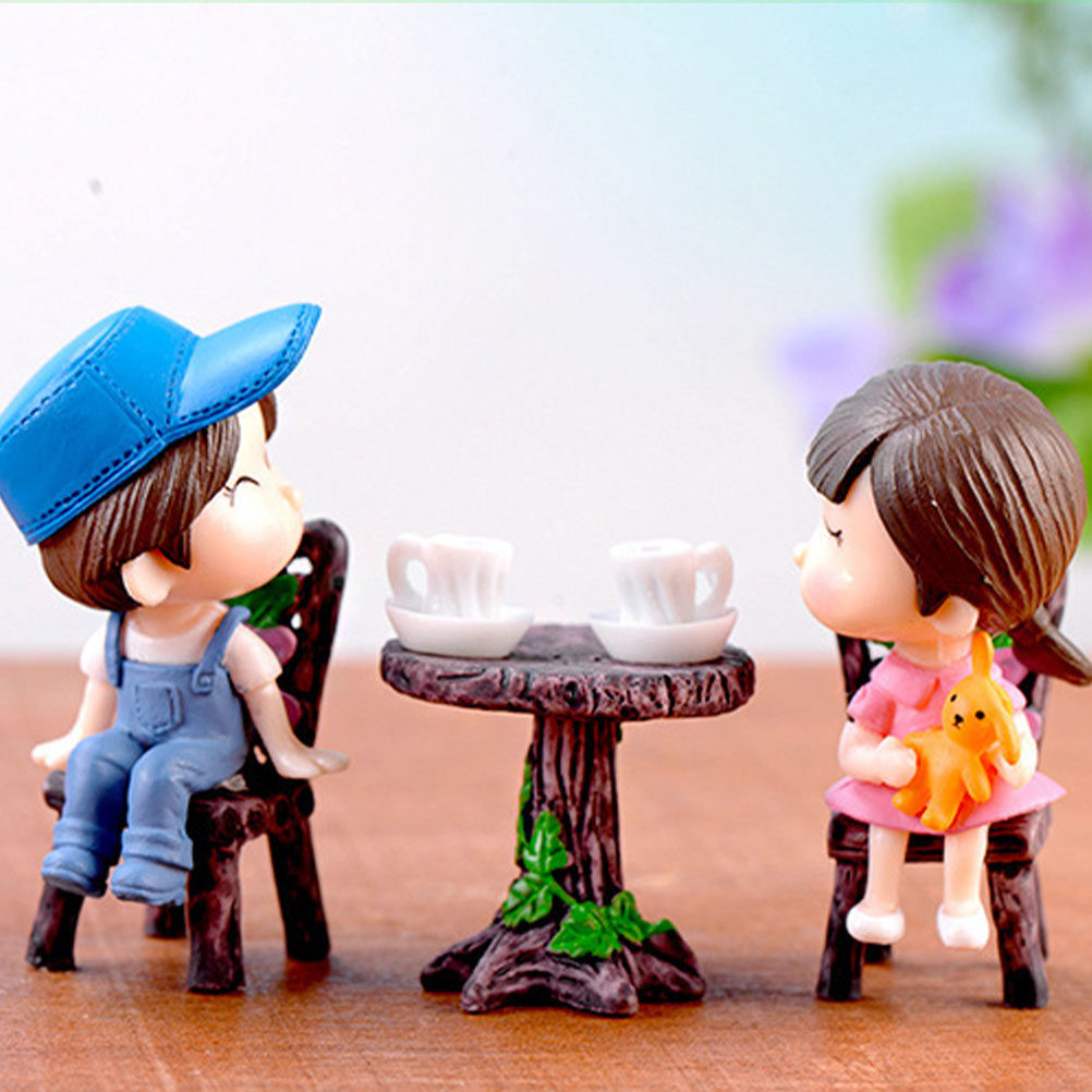 5Sets Mini Resin Miniature Cha - Bonsai Garden For Home review and price